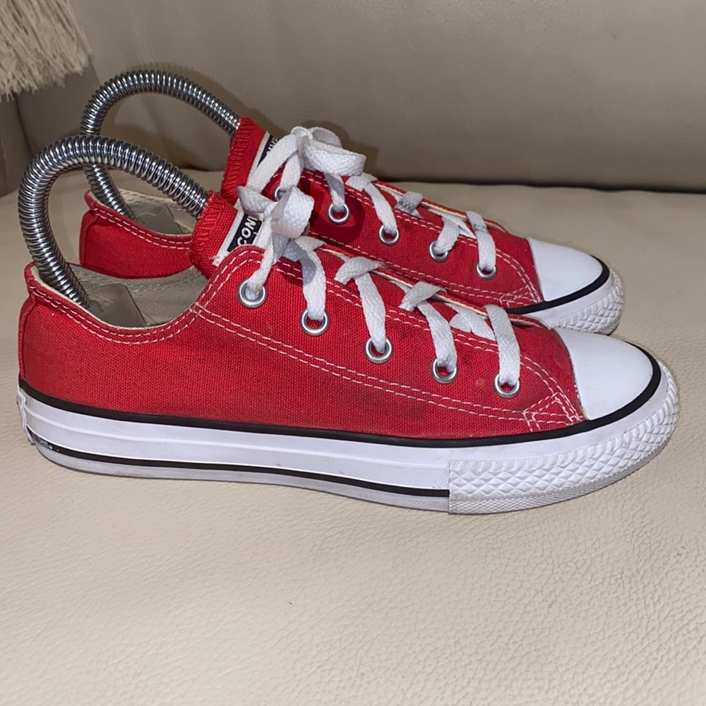 Converse Kids Red and White Sneakers